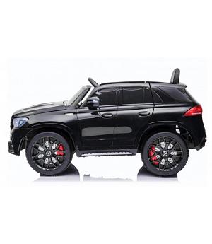 Mercedes M-CLASS 12v, asiento de cuero, neumáticos de goma EVA, rojo, mando rc parental - AC-W166BLACK
